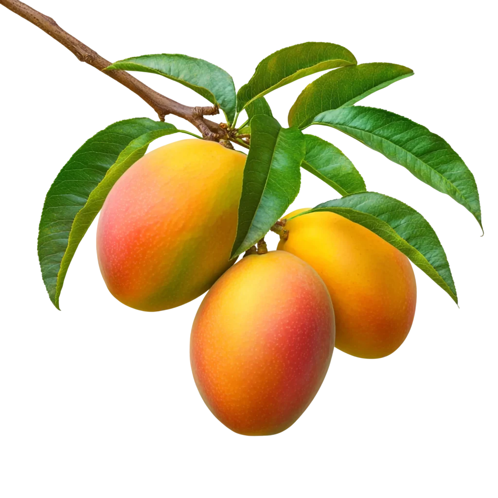 Mangos maduros en rama